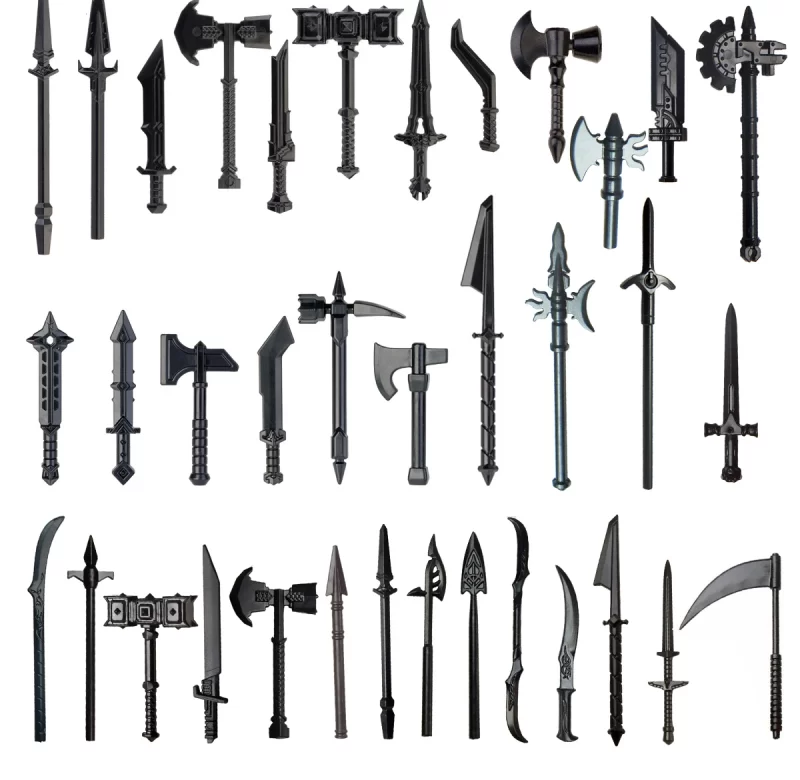 Středověké meče a zbraně pro hradní rytíře | Styl Lego