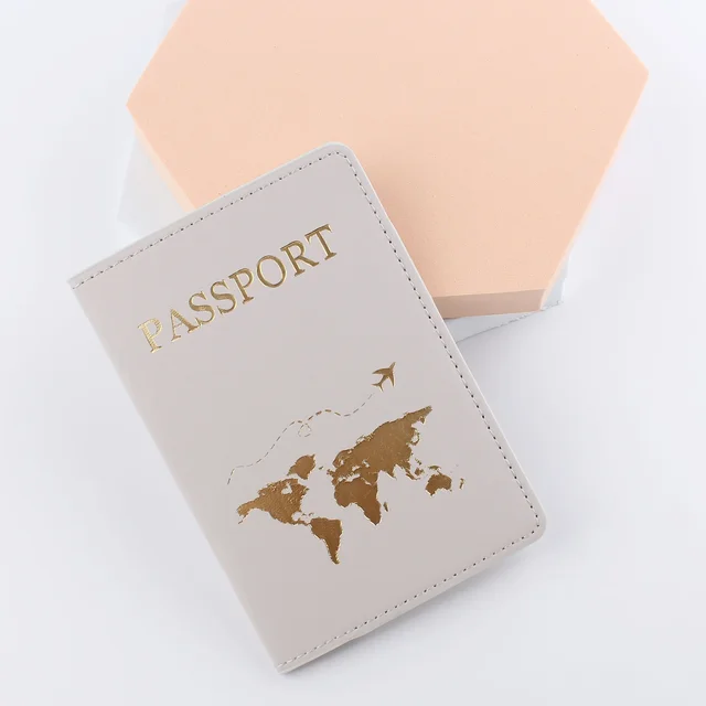 Unisex obal na cestovní pas - světle šedá