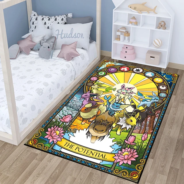 Dětský koberec s Pokemon motivem | do dětského pokoje - 10, 100x120cm (39x47in)