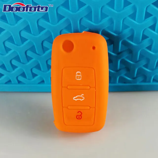 Obal na autoklíč | silikonové pouzdro na klíče od auta - Oranžový