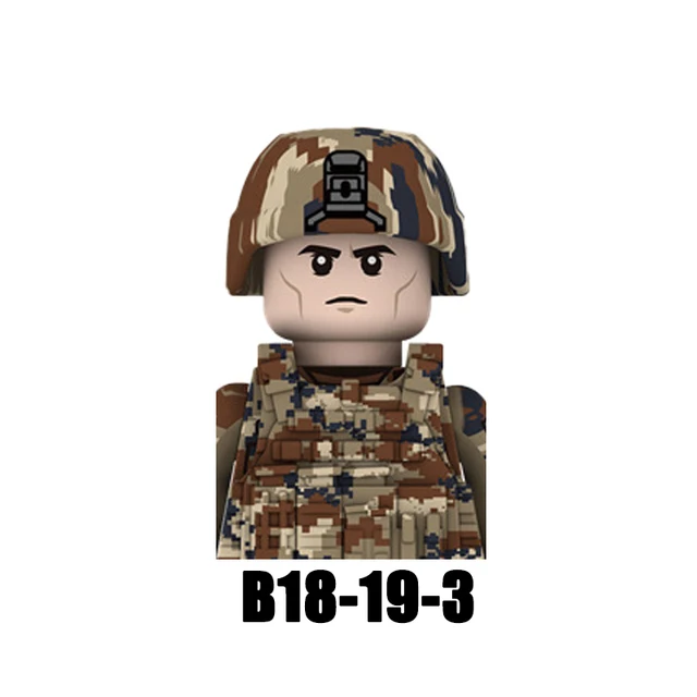 Vojenské stavebnice-figurky | Styl Lego - PLA003