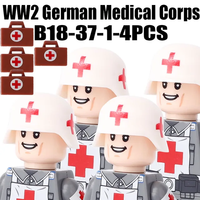 Vojenské figurky a stavební kostky | Styl Lego - B18-37-1-4KS
