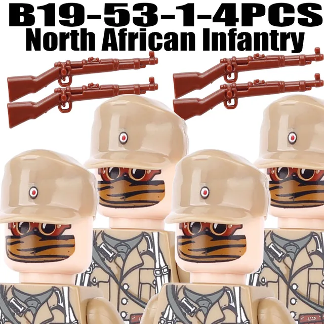 Vojenské figurky a stavební kostky | Styl Lego - B19-53-1-4KS