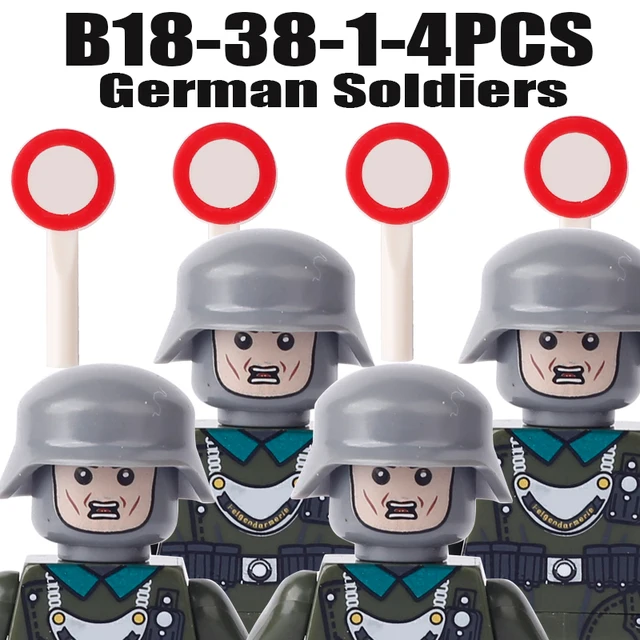 Vojenské figurky a stavební kostky | Styl Lego - B18-38-1-4KS
