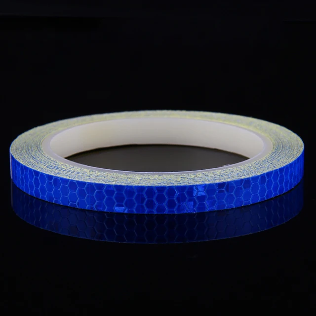Reflexní samolepící pásky na kolo a helmu - modrý