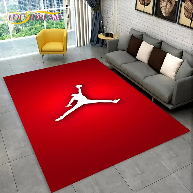 Protiskluzový koberec s motivem basketbalu - 1, 100x120cm