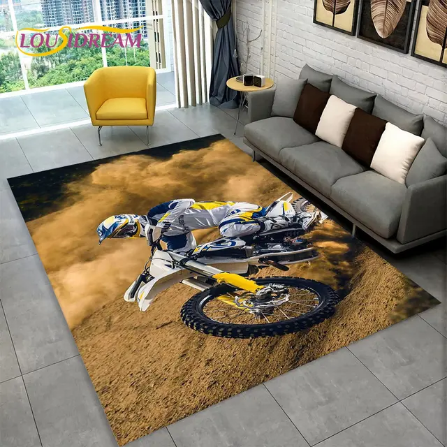 Stylový koberec s motivem motorek - 6, 120x160cm