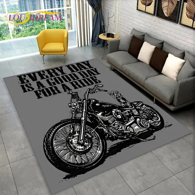 Stylový koberec s motorkou do obývacího pokoje - 2, 100x120cm