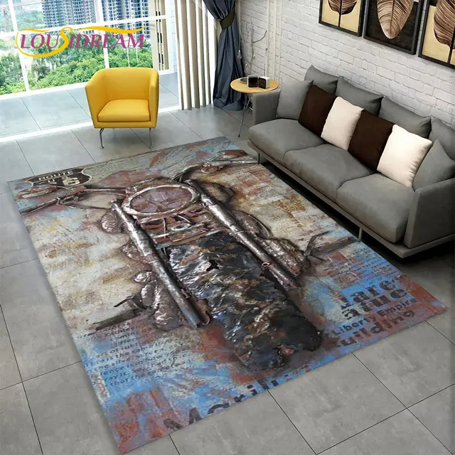 Stylový koberec s motorkou do obývacího pokoje - 13, 80x120cm