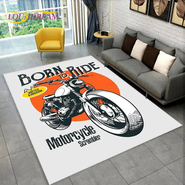 Stylový koberec s motorkou do obývacího pokoje - 17, 100x150cm