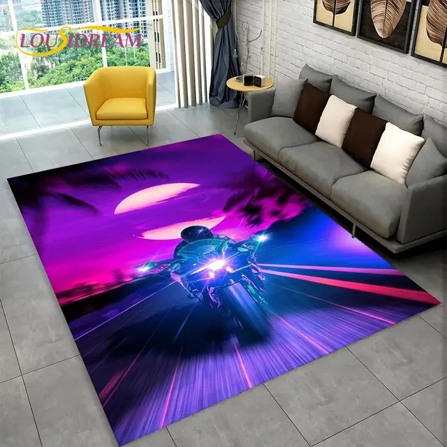 Stylový koberec s motorkou do obývacího pokoje - 25, 100x150cm