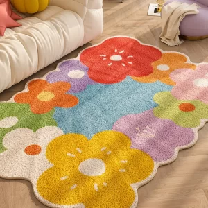 Květinový koberec do dětského pokoje
