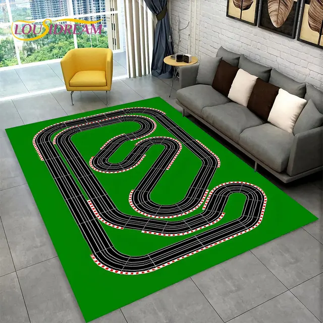 Herní koberec s motivem města a silnice - 27, 100x150cm