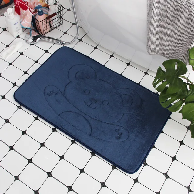 Protiskluzový koupelnový koberec z paměťové pěny - 15, 40x60 cm