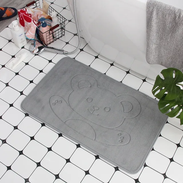 Protiskluzový koupelnový koberec z paměťové pěny - 23, 40x60 cm
