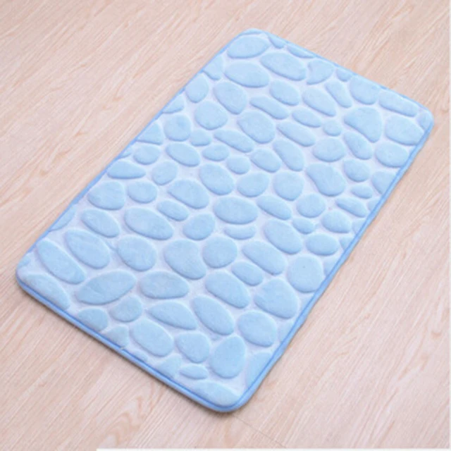 Protiskluzový koupelnový koberec z paměťové pěny - Modrá obloha, 40x60 cm