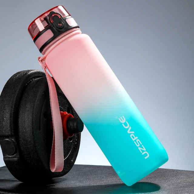 Sportovní láhev bez BPA - Růžová a azurová, 800 ml