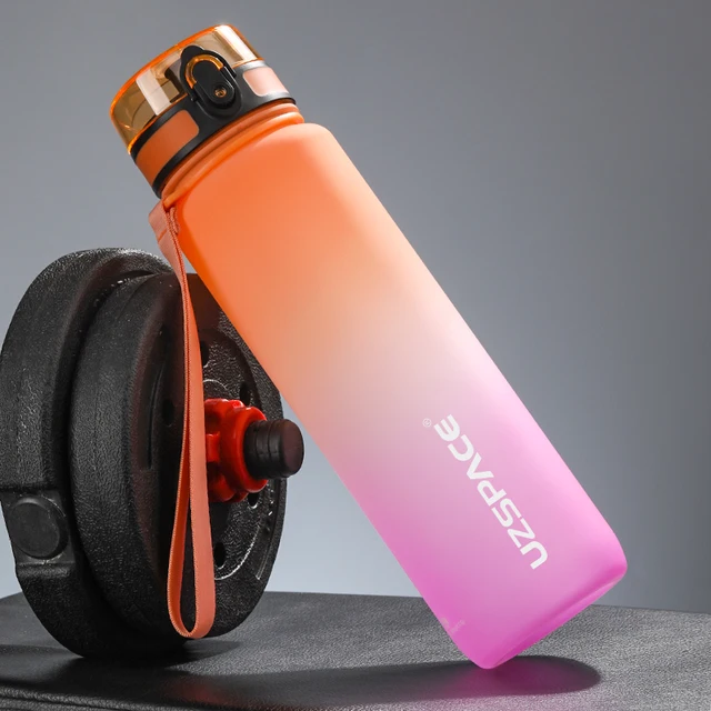 Sportovní láhev bez BPA - Oranžová a fialová, 800 ml