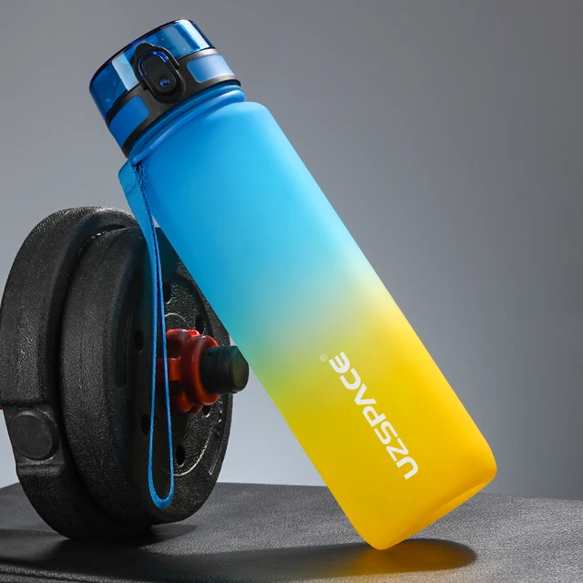 Sportovní láhev bez BPA - Modrá a žlutá, 800 ml