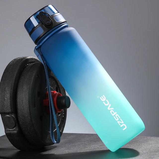 Sportovní láhev bez BPA - Modrá a zelená, 800 ml