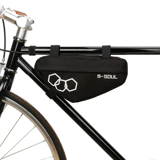 Cyklistická voděodolná brašna na rám kola - Trojúhelník černý