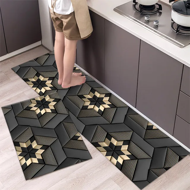 Kuchyňský protiskluzový koberec s motivem nádobí - 16, 40x60cm