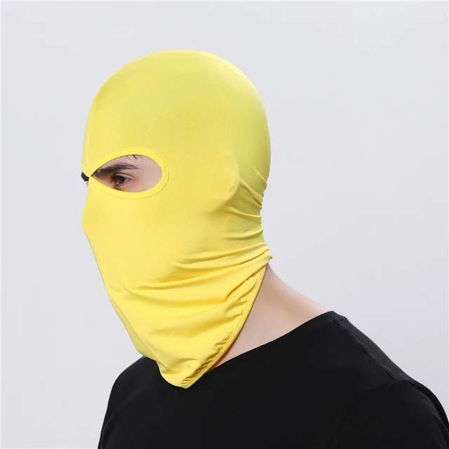 Sportovní cyklistická maska pod helmu - Žlutá