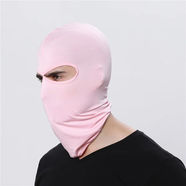 Sportovní cyklistická maska pod helmu - růžový