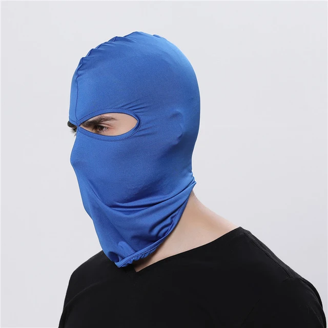 Sportovní cyklistická maska pod helmu - Tmavě modrá