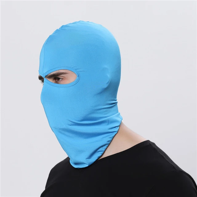 Sportovní cyklistická maska pod helmu - modrý