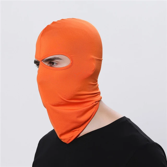 Sportovní cyklistická maska pod helmu - oranžový