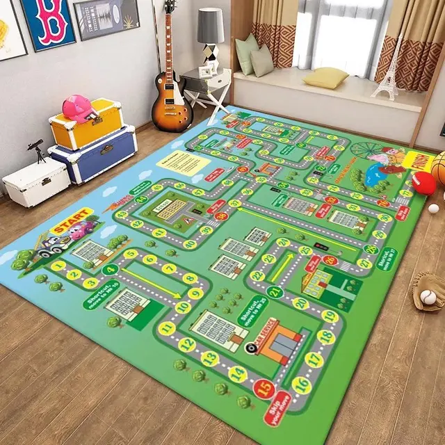 Hrací koberec s motivem dopravního hřiště - 12, 80x120cm