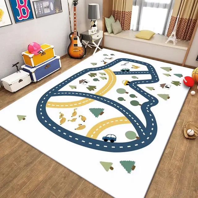 Hrací koberec s motivem dopravního hřiště - 8, 80x120cm