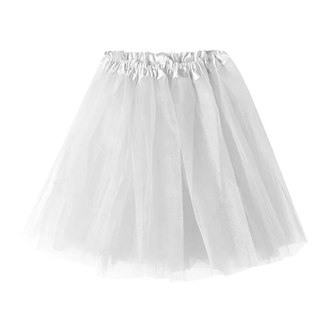 Tylová sukně dámská | Tutu sukně - Bílá