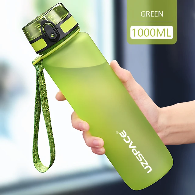 Sportovní láhev bez BPA s čajovým filtrem - Zelená, 0,8 l