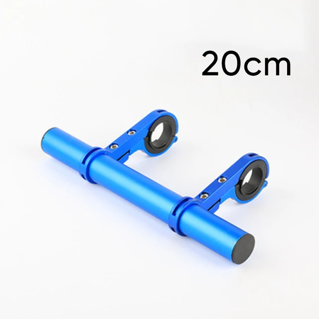 Prodlužovací držák světlometu na kolo MTB - 20 cm - modrá