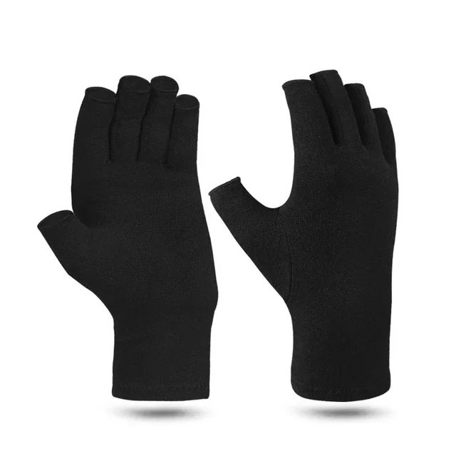 Zimní kompresní rukavice pro artritidu - Černá, S