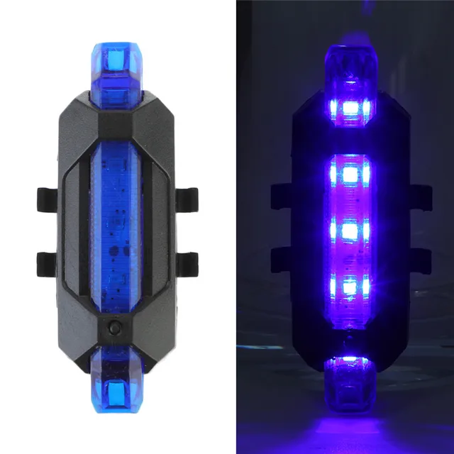 Název: Vodotěsné LED světlo na kolo s USB nabíjením Popis: - modrý