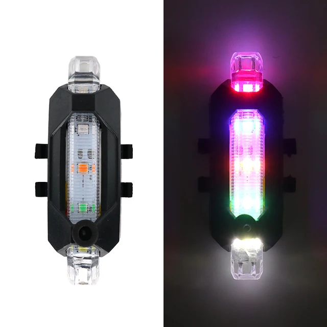 Název: Vodotěsné LED světlo na kolo s USB nabíjením Popis: - barvitý