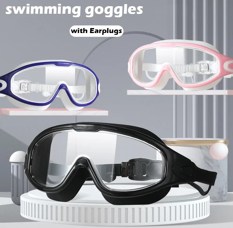 Plavecké brýle s HD anti-fog ochranou a špunty do uší