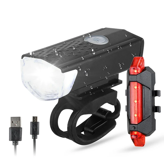 Název produktu: USB dobíjecí cyklistické LED bezpečnostní světlo Popis: - Model 1-Light Set