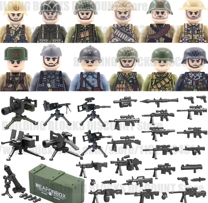 Vojenské figurky stavebnice WW2 | Styl Lego