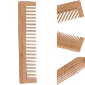 Dřevěný masážní hřeben pro krásné vlasy | Přírodní hřeben z bambusu