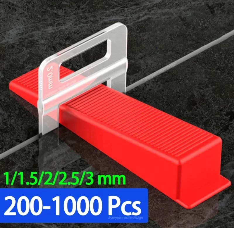 Nivelační spony a popruhy pro pokládání keramických dlaždic, až 1000ks | oddělovače dlaždic