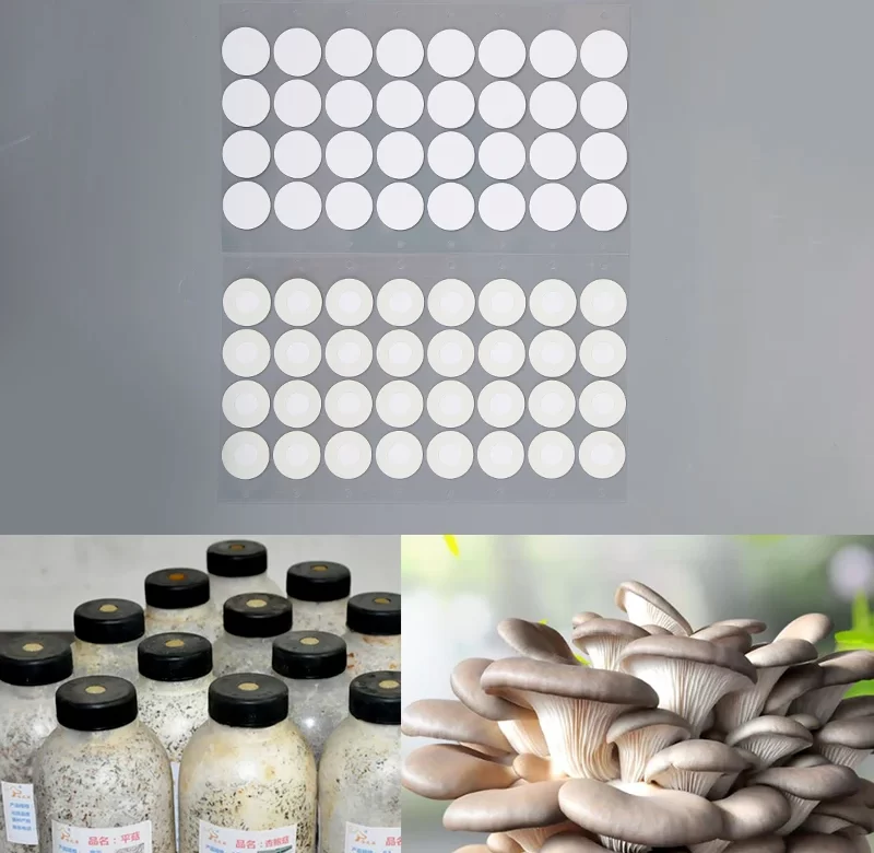 filtrační nálepky pro pěstování hub 20mm 32ks | příslušenství pro pěstování mycelia