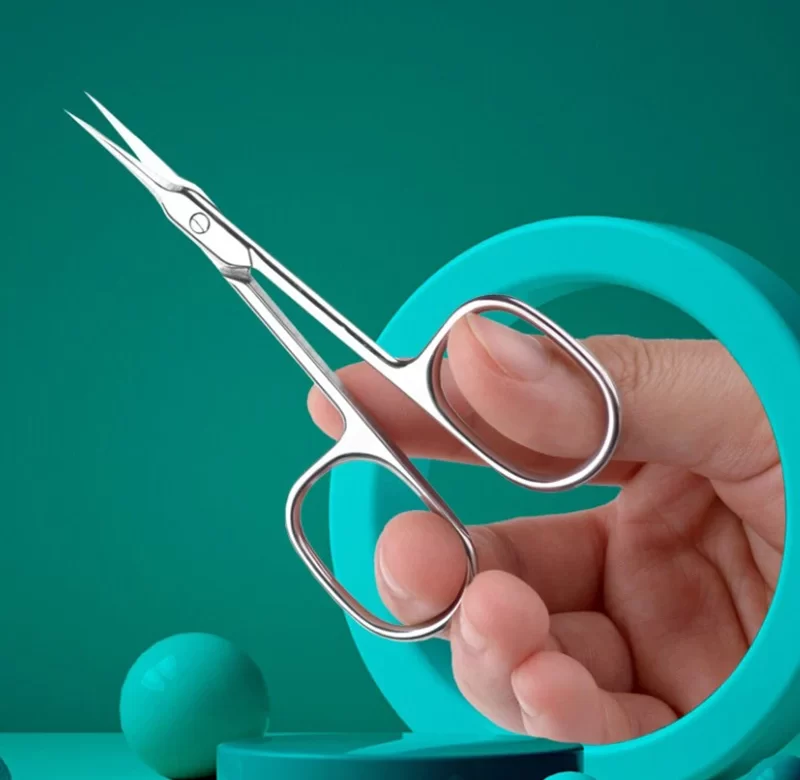 Zahnuté nůžky pro profesionální manikúru | Nerezové manikúrní nůžky