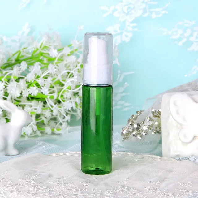 Cestovní lahvička na kosmetiku s pumpičkou 30ml - 30 ml, green