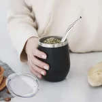 Dvojitě izolovaný nerezový set na Yerba Mate čaj | Dokonalý čajový set