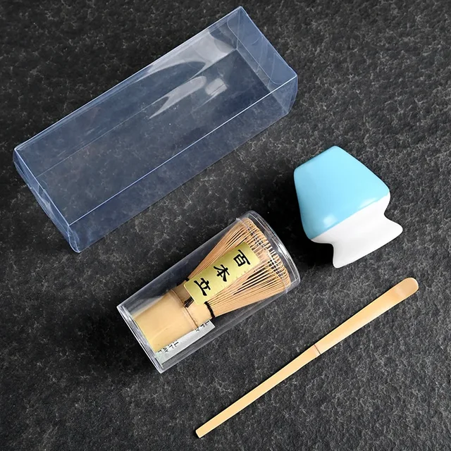 Keramická sada na matcha čaj s bambusovým příslušenstvím - 3ks-365458