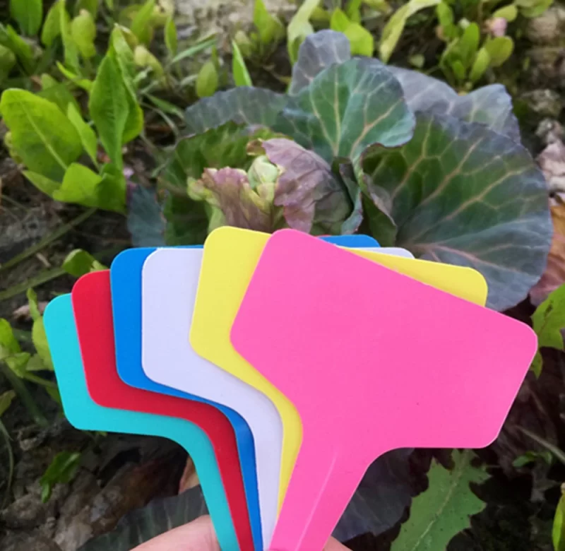 Barevné PVC štítky pro označení rostlin, 60ks | rozlišovače na zahradu